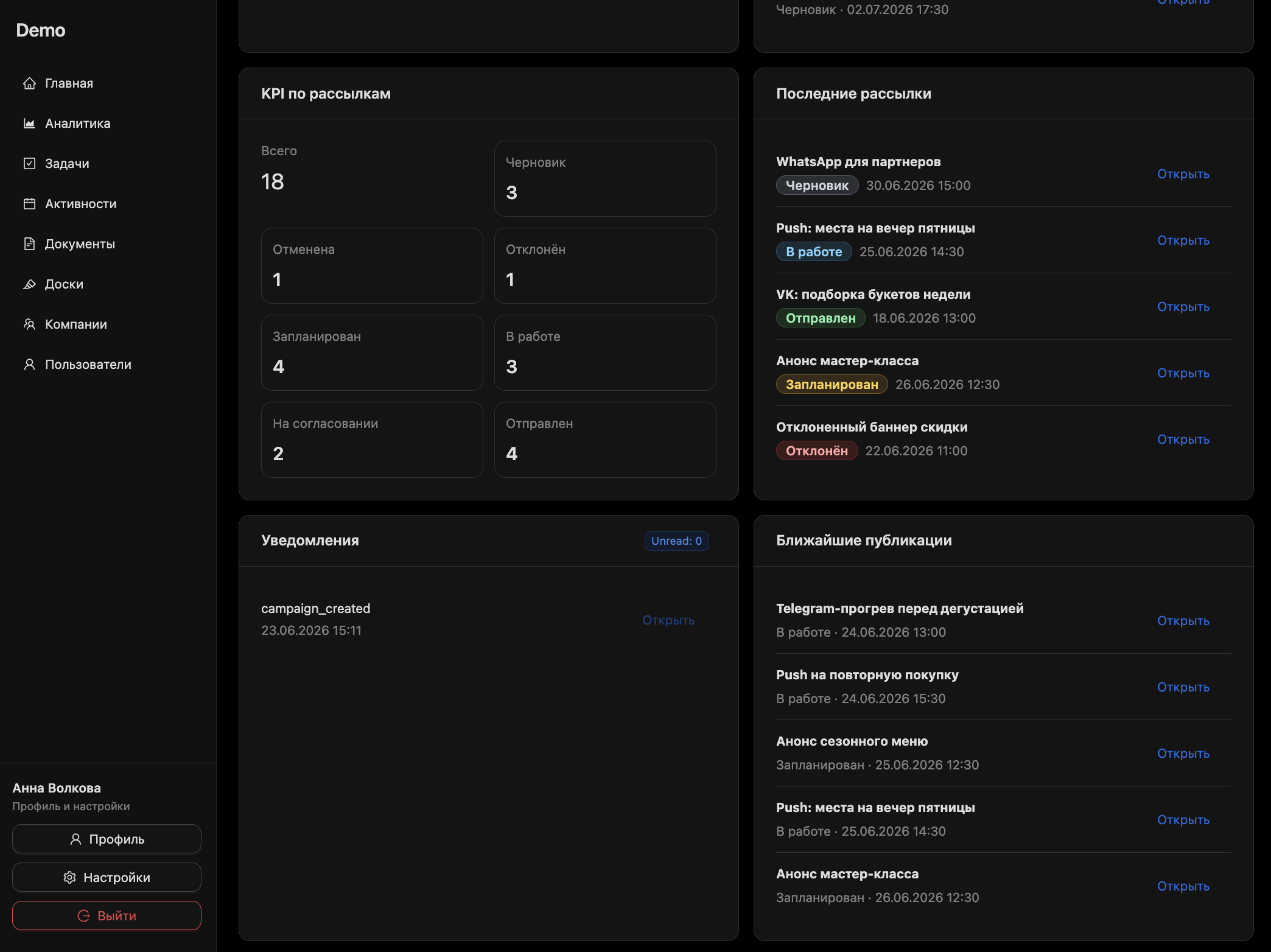 Интеграционный контур MailFlow для маркетинга